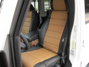 Custom leather seats